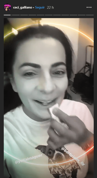 Cecilia Galliano enseña su rostro natural sin una gota de maquillaje