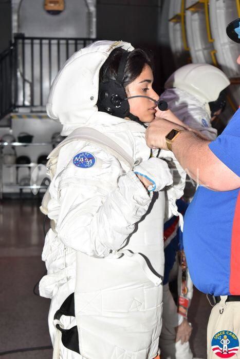 Albertina durante la misión a Marte, que duró 3 horas. Su rol fue el de Mission Specialist.