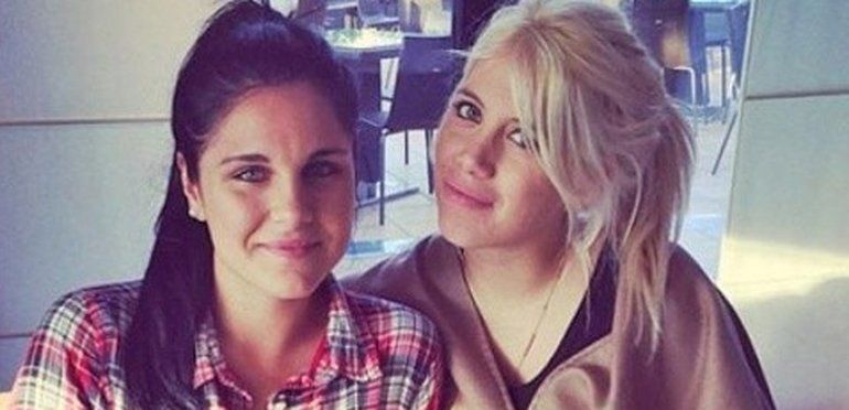 Una foto del recuerdo: Ivana y Wanda juntas