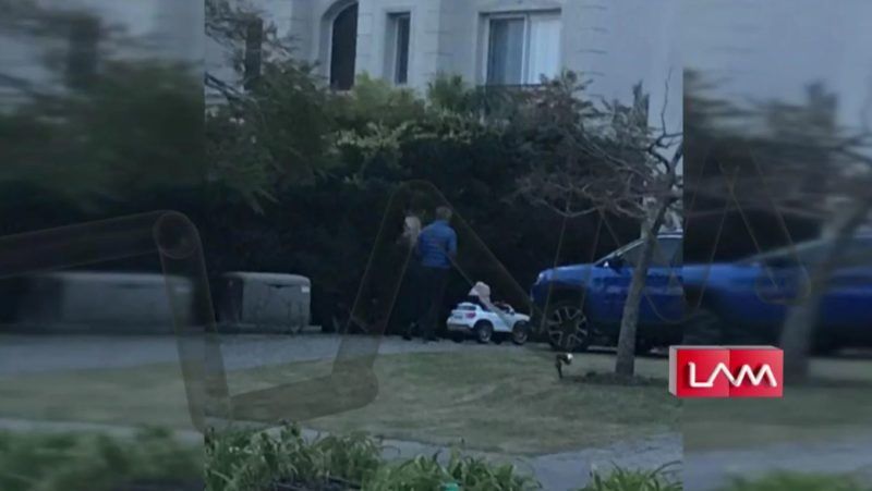 Redrado visitó a Salazar y su hija en el barrio privado de Nordelta