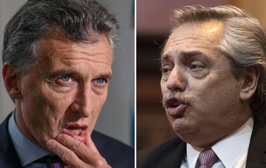 Mauricio Macri y Alberto Fernández.
