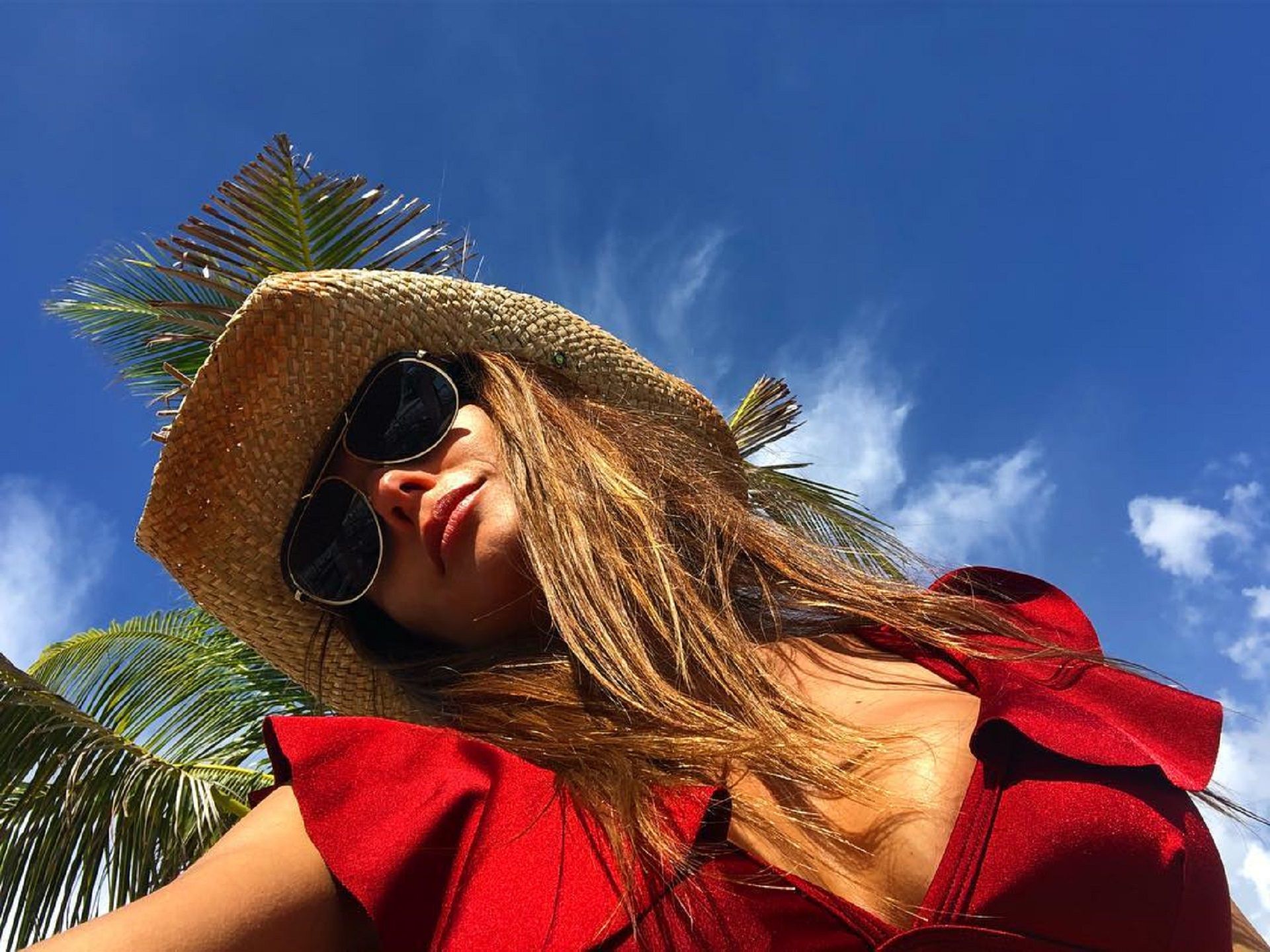 Pampita aprovechó que no tuvo que hacer un reemplazo en ShowMatch para viajar a Brasil