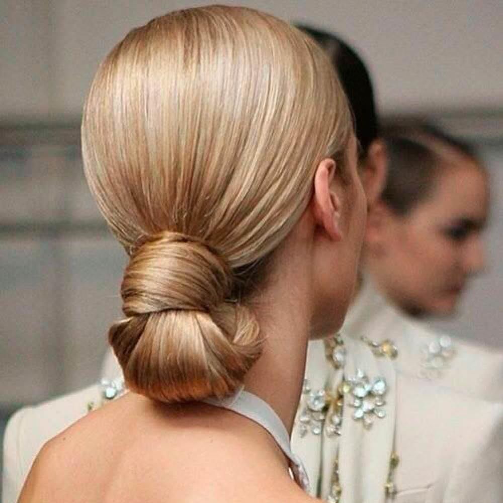 moños bajos nudo. Moño nudo