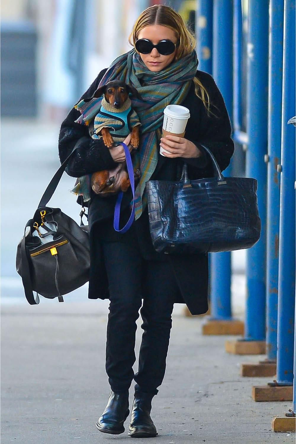 estilo hipster ashley olsen. Un look para este invierno