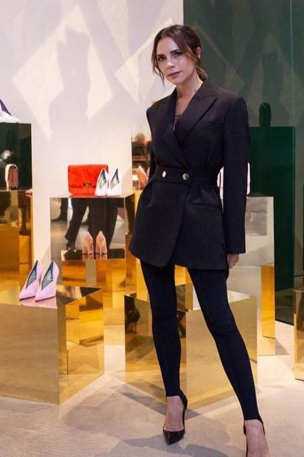 estilos de vestir estilo clÃ¡sico victoria beckham. Estilo clÃ¡sico