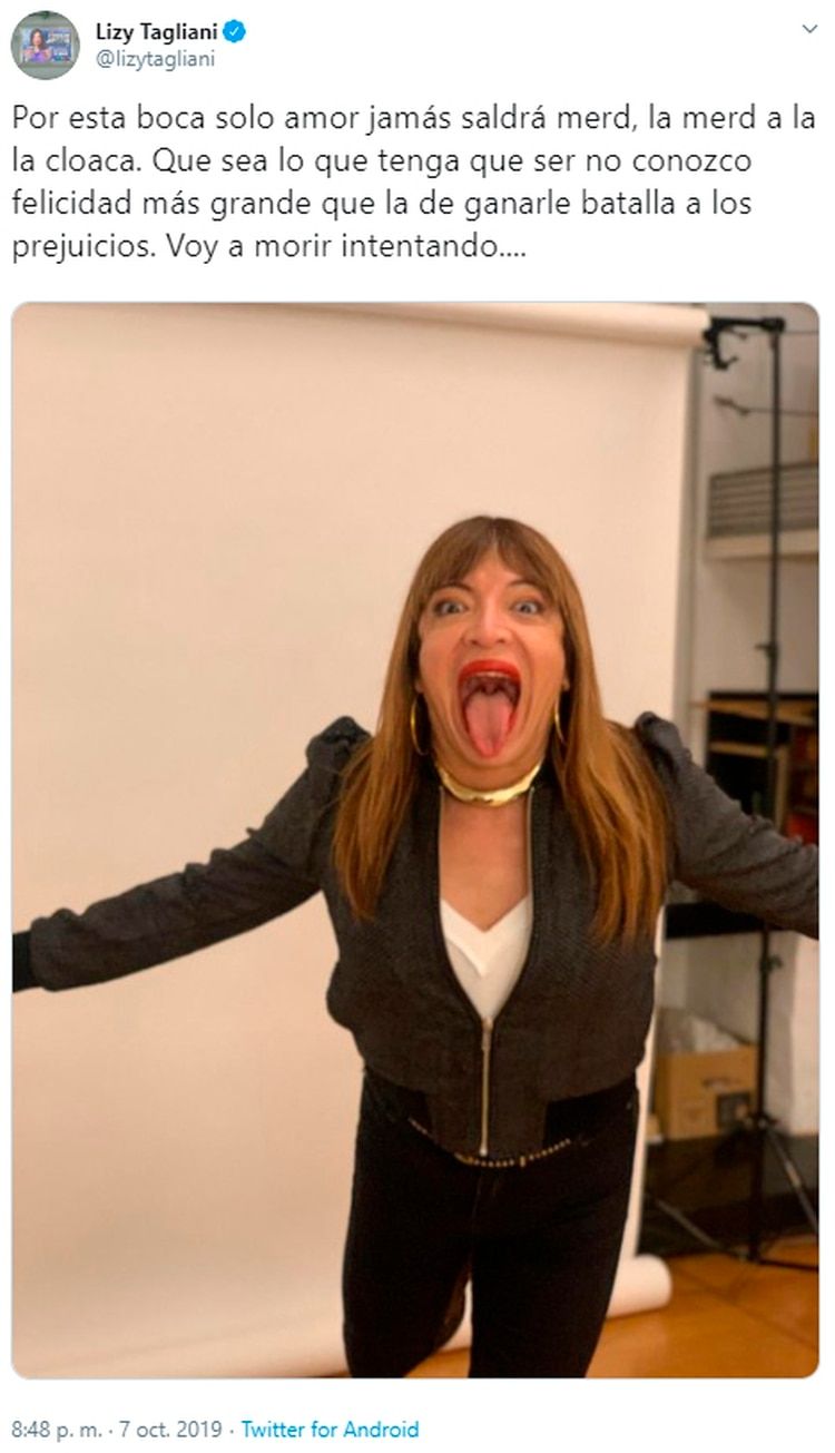 Lizy Tagliani dejó a su novio ante el repudio de su suegra