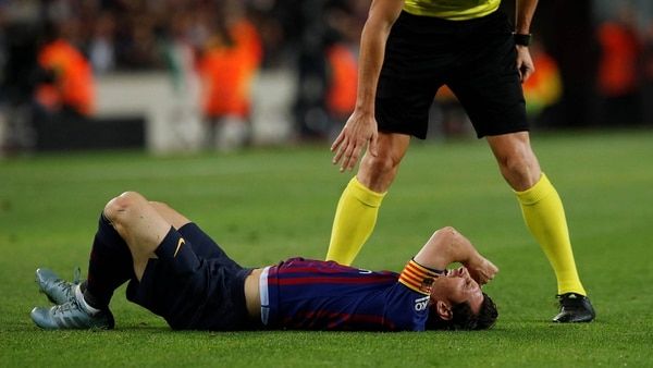 Resultado de imagen para messi fractura