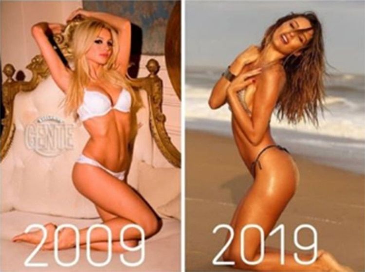 Pampita se sumÃ³ al â10 years challengeâ con sus fotos mÃ¡s hot.