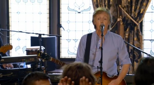 Paul McCartney en su última aparición en los medios, en el programa de James Corden