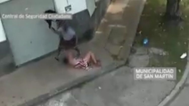 Las imÃ¡genes fueron captadas por la Central de Seguridad Ciudadana de San MartÃ­n