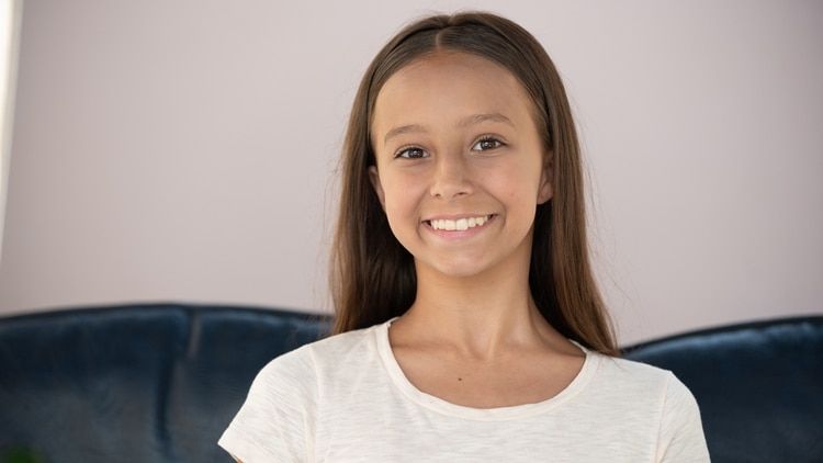 Martina tiene 12 años y cursa cuarto año de la carrera de de Danzas en el Teatro Colón