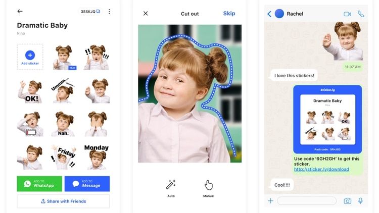 Realizar una sticker a través de esta aplicación es una tarea sumamente sencilla. (Foto: Stickerly)