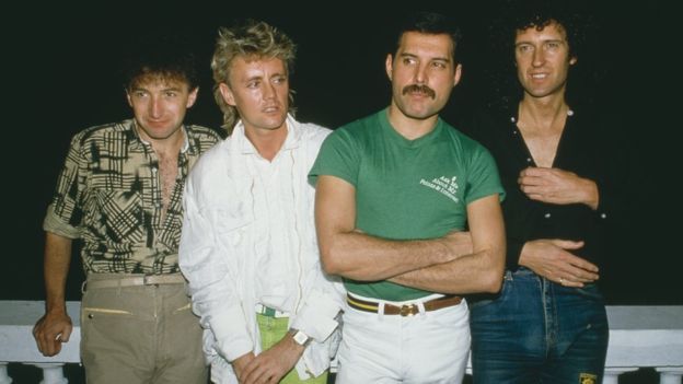 Queen en Brasil en 1985.