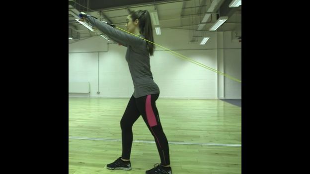 Mujer haciendo ejercicios