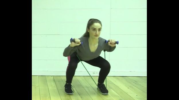 Mujer haciendo ejercicios