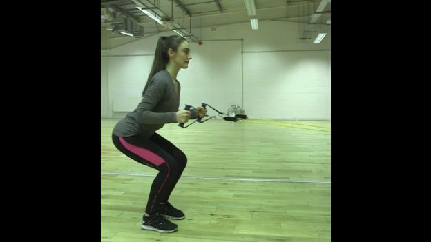 Mujer haciendo ejercicios