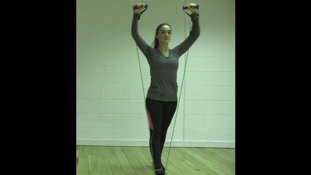 Mujer haciendo ejercicios