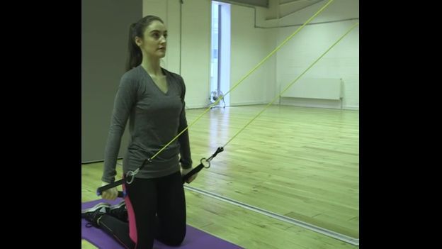 Mujer haciendo ejercicios