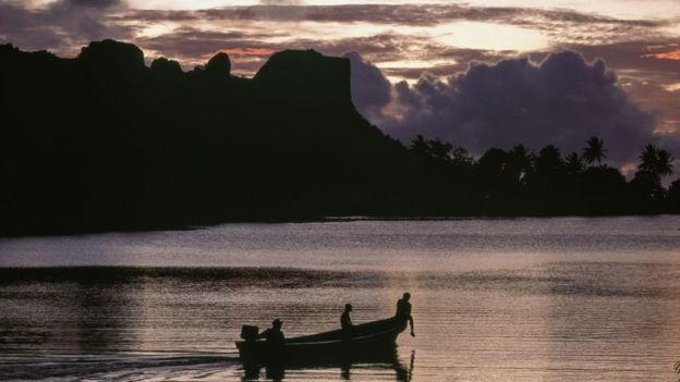 Vista aérea de la isla Pohnpei, en Micronesia.