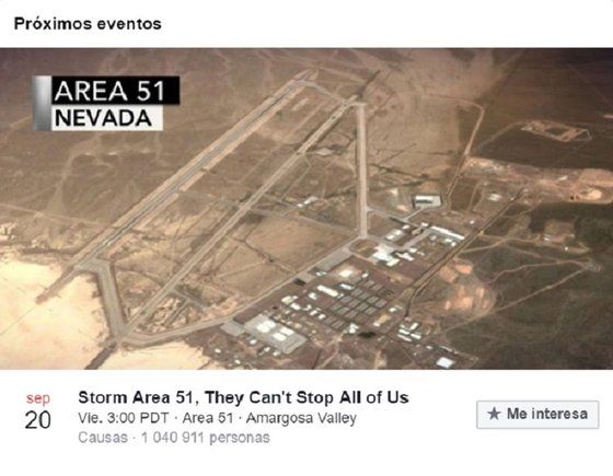 Miles de personas pretenden asaltar el Área 51 para "ver extraterrestres"