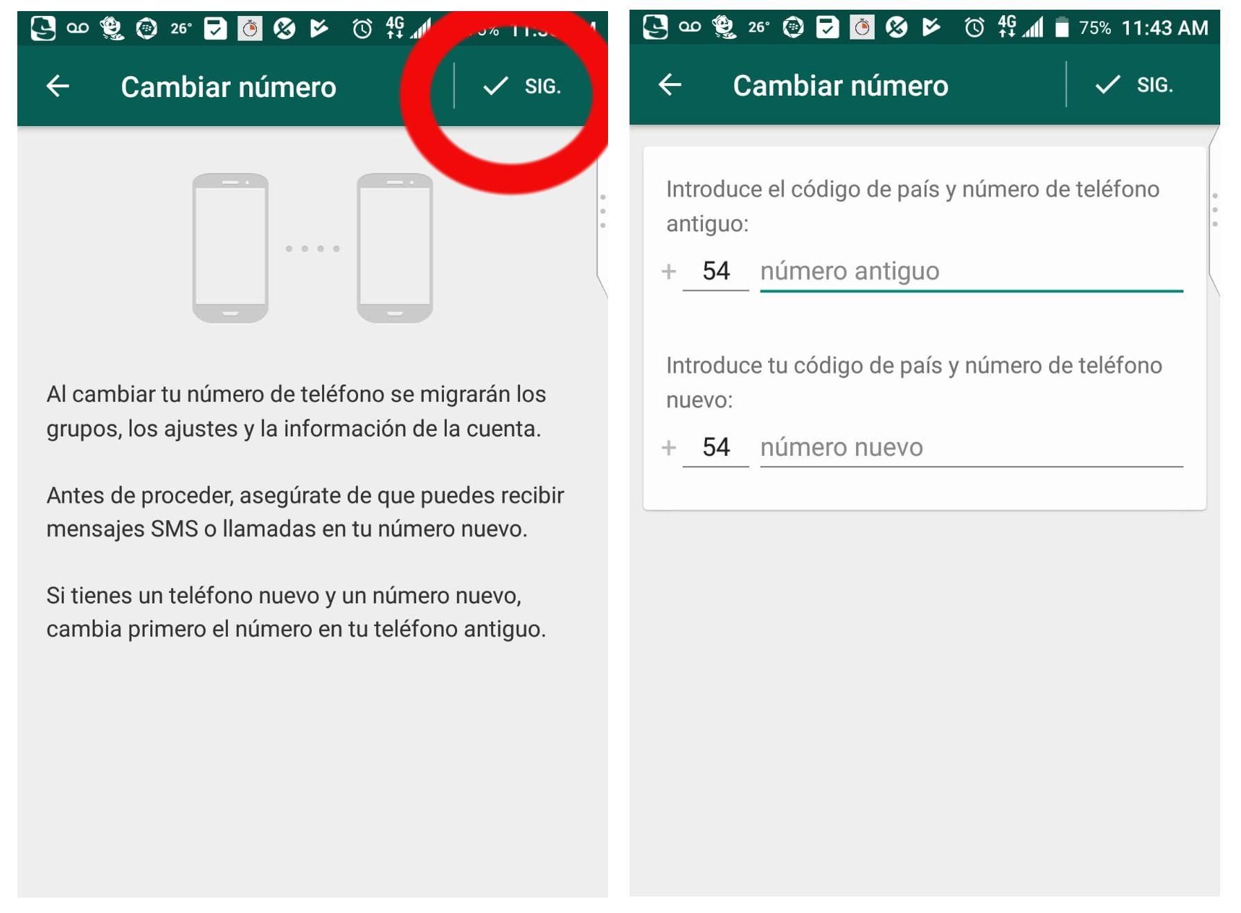 Whatsapp Cómo Cambiar De Número Telefónico Sin Perder Tus Mensajes 4417