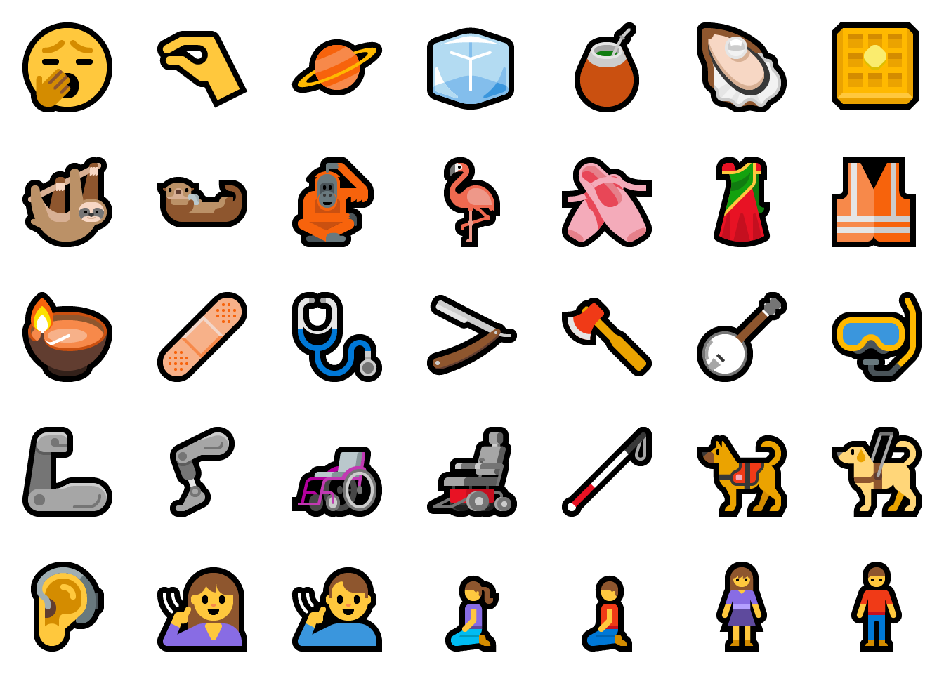 Los emojis de la actualización beta de Windows que incluyen al mate.