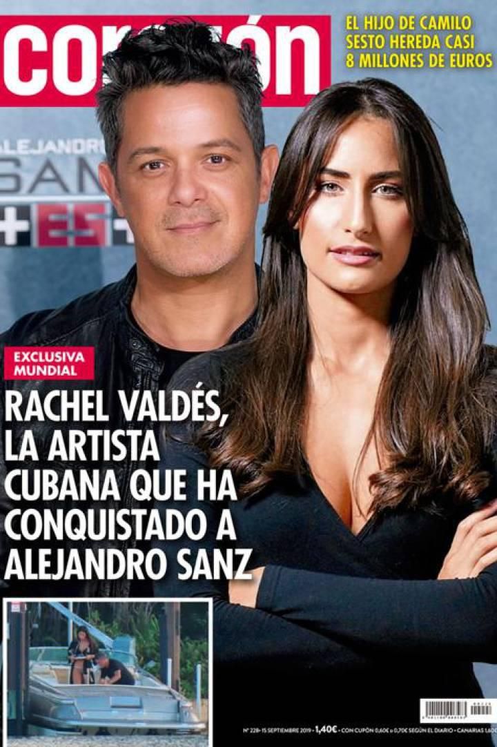 La tapa de la revista española que encontró a la pareja en Miami. (Foto: tapa de Corazón)