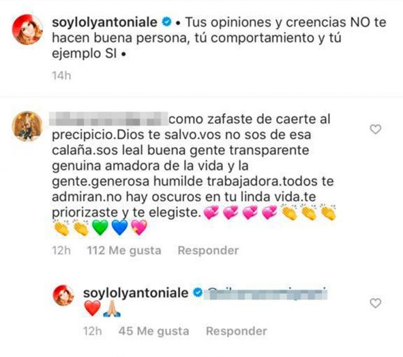 El fuerte tuit de Loly Antoniale contra ¿Jorge Rial?