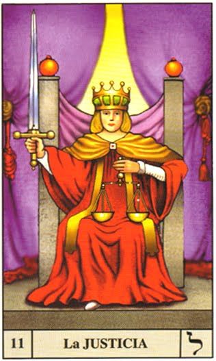 Resultado de imagen para justicia carta de tarot