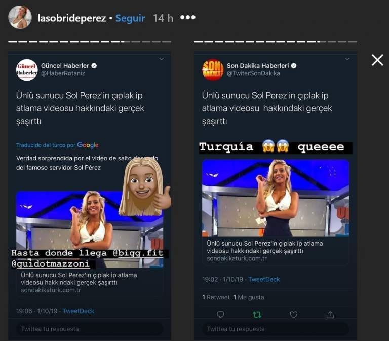 Las fotos hot de Sol Pérez llegaron a Turquía