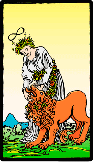 Resultado de imagen para fuerza carta de tarot