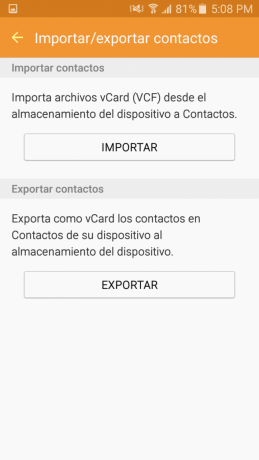Importar Contactos Android