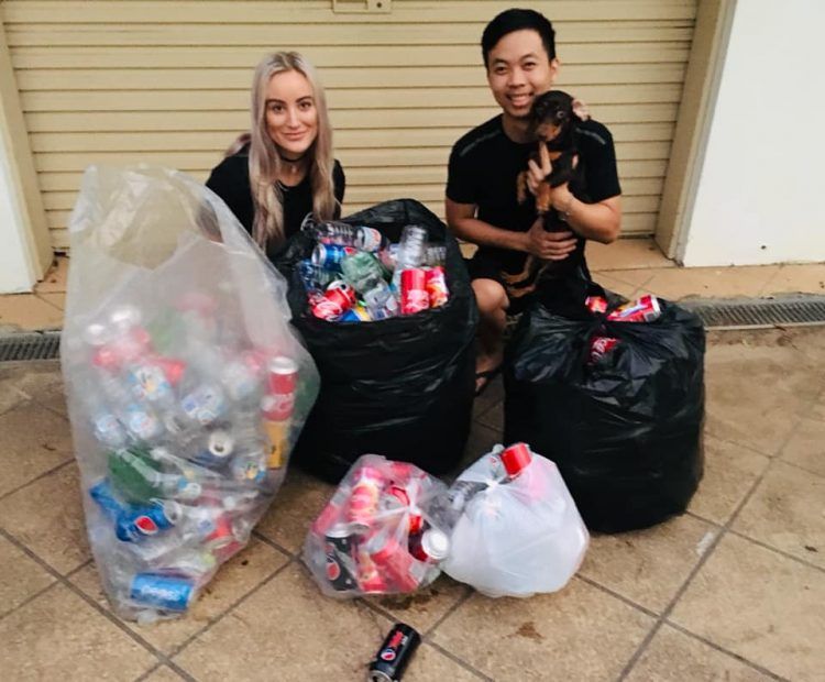 Pagan su boda de ensueño en una isla privada con latas de reciclaje