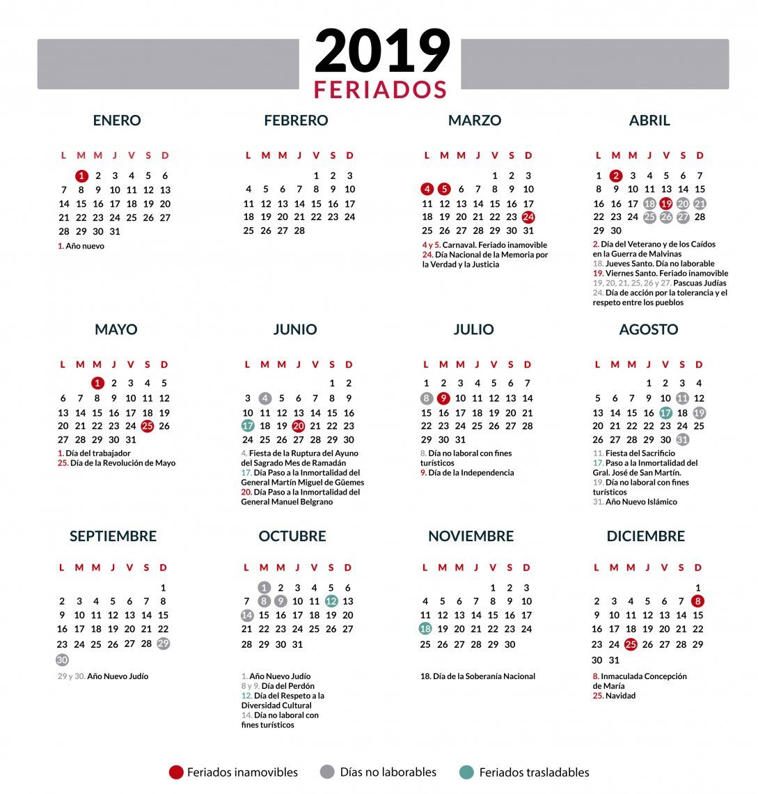 Feriados 2019