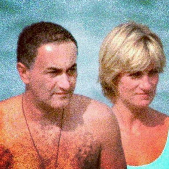 Lady Di junto a Dodi Al Fayed
