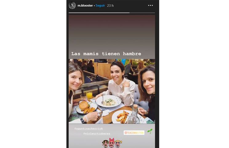 Historia de Instagram de Marcela. 