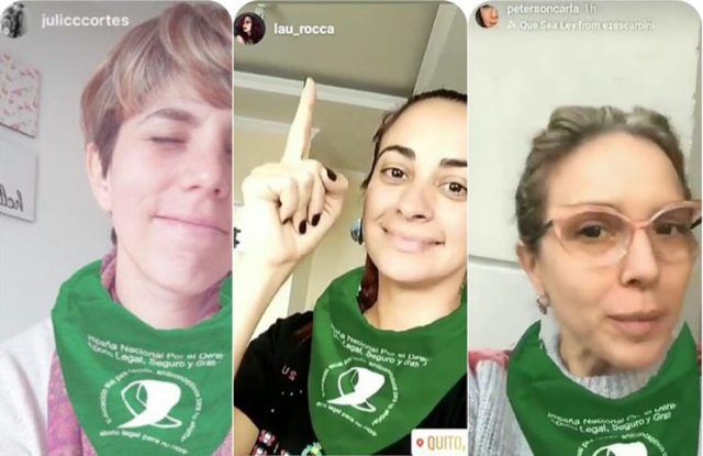 Instagram: crearon un filtro por el aborto legal, seguro y gratuito y se abrió el debate