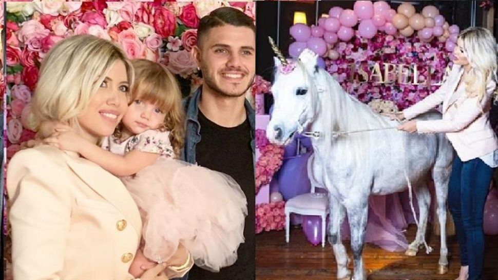 Wanda Nara alquiló un caballo para el cumpleaños de su hija y la criticaron
