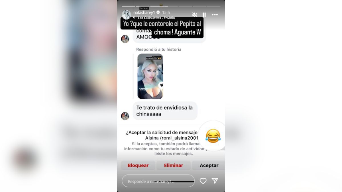 Natasha Rey redobló la apuesta y apoyó a Wanda Nara. Natasha Rey redobló la apuesta y apoyó a Wanda Nara.
