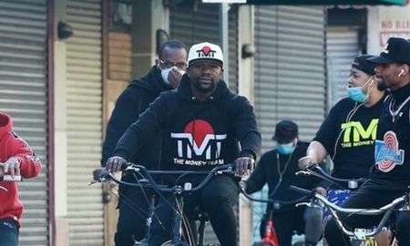 floyd mayweather rompio la cuarentena y salio a pasear en bicicleta floyd mayweather rompio la cuarentena y salio a pasear en bicicleta