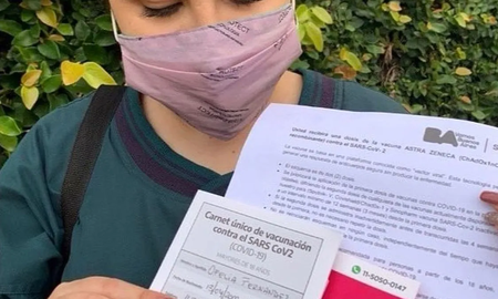 Ofelia Fernández se vacunó contra el coronavirus Ofelia Fernández se vacunó contra el coronavirus