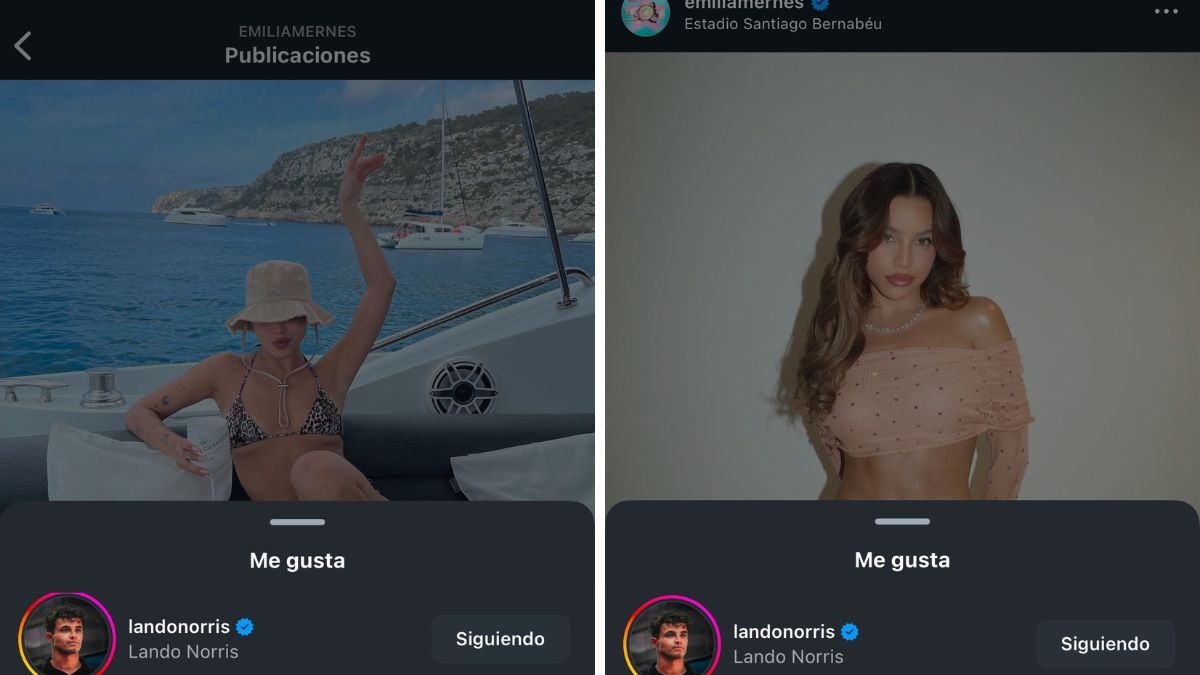 Las curiosas interacciones entre un corredor de Fórmula 1 y Emilia Mernes. Las curiosas interacciones entre un corredor de Fórmula 1 y Emilia Mernes.