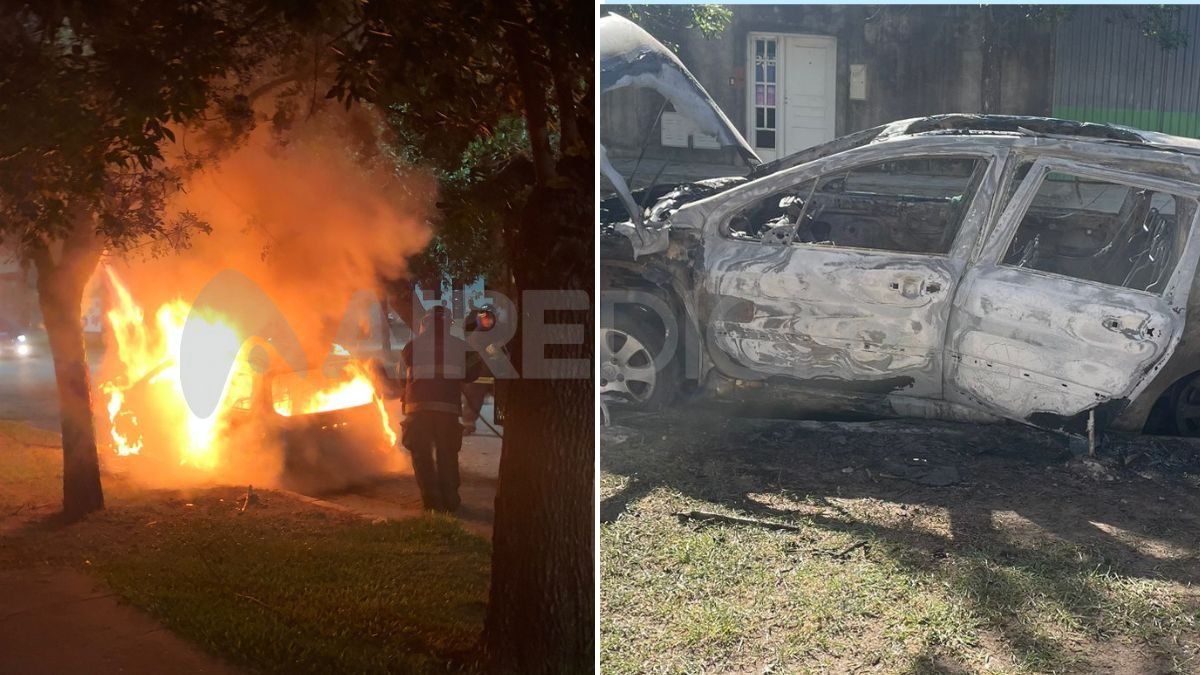 Quemaron un auto en San Juan y Amenábar