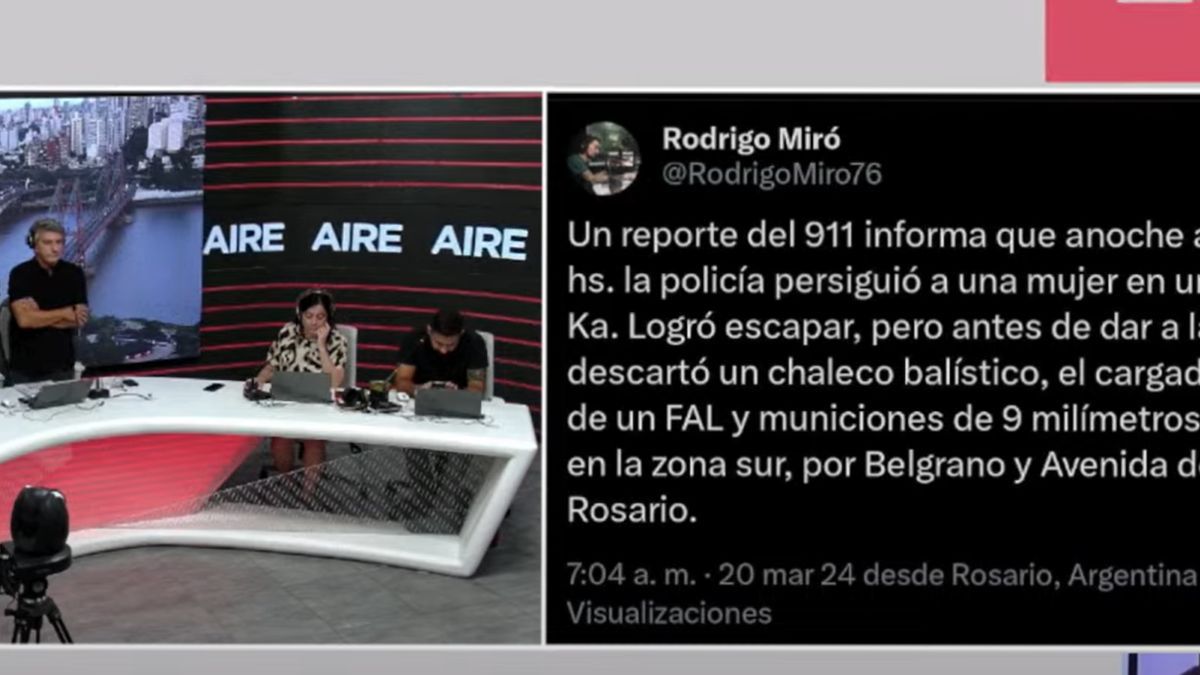 Reporte del 911 sobre una persecución