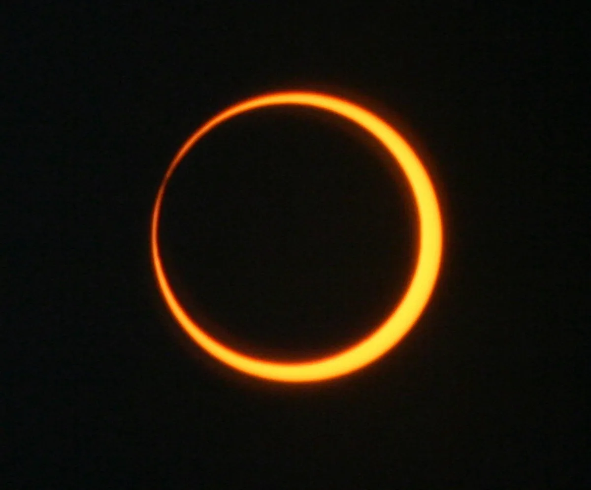 Durante un eclipse solar anular