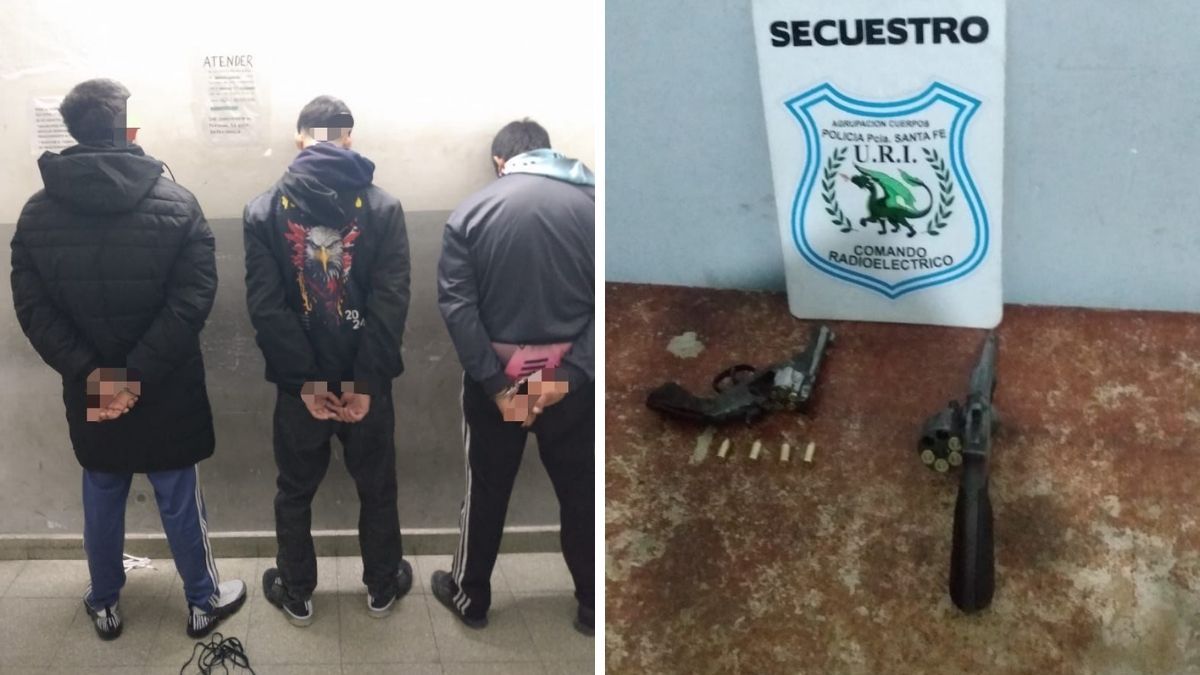 Cinco detenidos y tres armas secuestradas en barrio Alfonso y barrio Villa del Parque