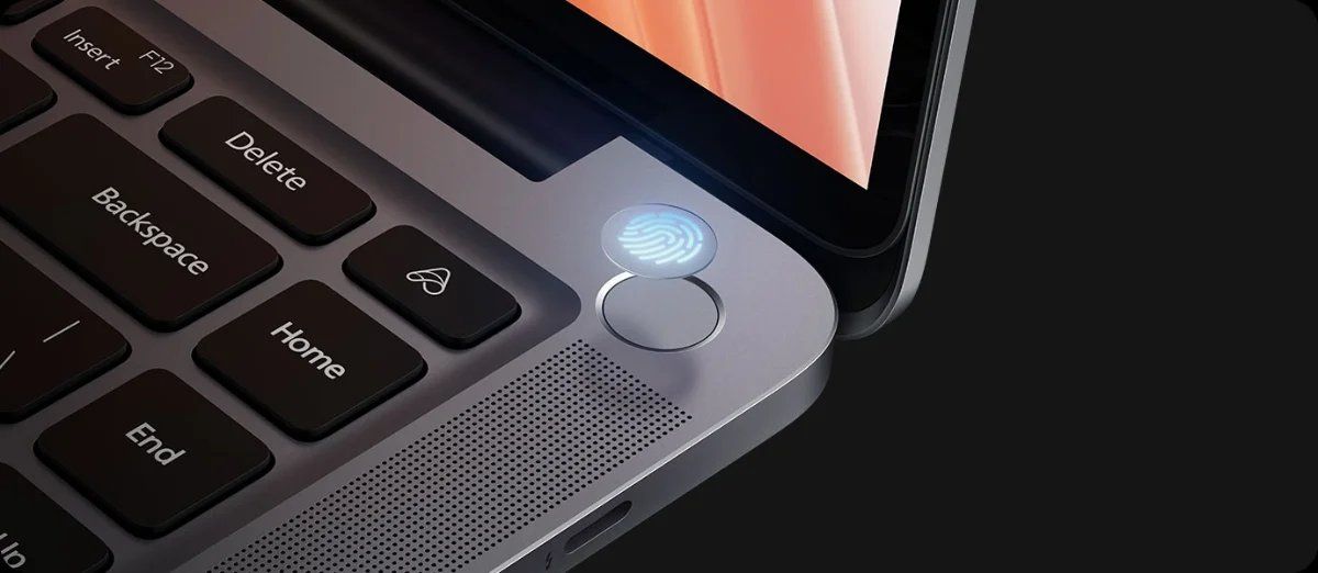 Sensor de huella dactilar para desbloquear el dispositivo.