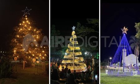 Así son los distintos árboles de Navidad en espacios públicos de la provincia de Santa Fe. Así son los distintos árboles de Navidad en espacios públicos de la provincia de Santa Fe.