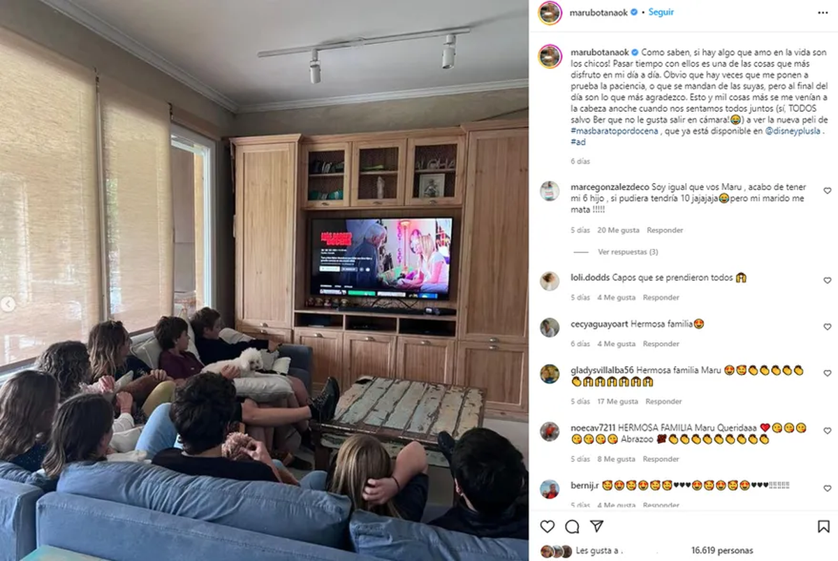 El posteo que Maru Botana hizo de sus hijosInstagram: @marubotanaok