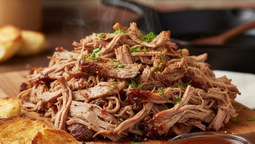 altText(Bondiola desmechada al horno: el secreto de Locos por el Asado para que la carne se desarme con un tenedor)}